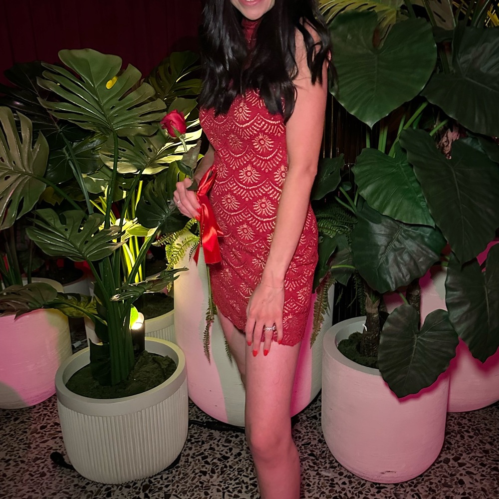 Red Lace Dress